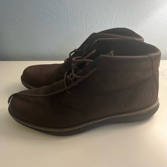 Timberland Edgemont Chukka Ankle Boots Brown Suede Lace Up - Picture 3 of 14